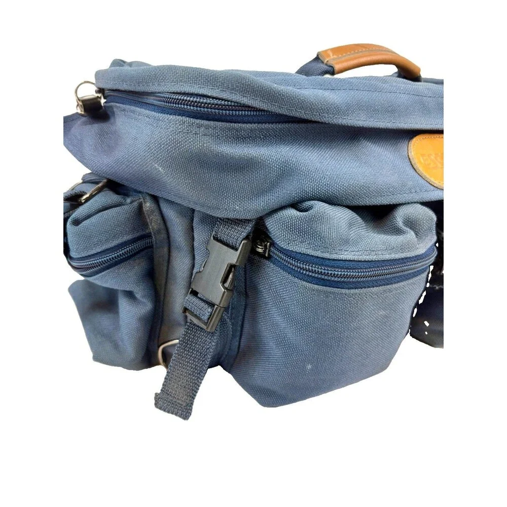 Vintage Escort Photo Travel Case LTD Edition 605 Reg. 325005 Blue Canvas/Leather